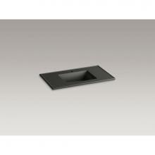 Kohler 2781-1-G88 - Ceramic/Impressions® 37'' rectangular vanity-top bathroom sink with single faucet h