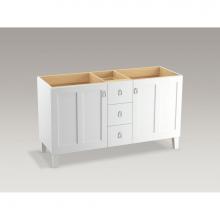 Kohler 99537-LGSD-1WA - Poplin™ Vanity, 60 2 Door 4 Dwr Legs