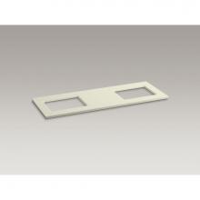 Kohler 5461-S35 - Solid/Expressions® 61'' vanity-top with double Verticyl® rectangular cutout