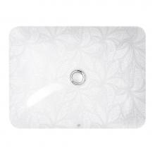 Kohler 29471-FP1-0 - Sartorial™ Paisley Caxton® Rectangle Undermount bathroom sink