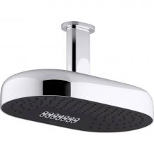 Kohler 26326-CP - Statement 10 in. Ceiling-Mount Two-Function Rainhead Arm And Flange