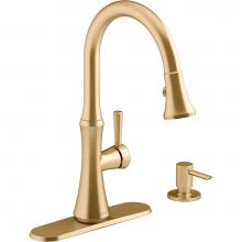 Kohler R28706-SD-2MB - Kaori™ Pull-down kitchen sink faucet with soap/lotion dispenser