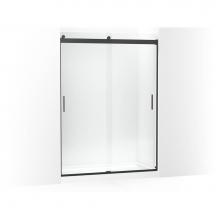 Kohler 706013-L-BL - Levity Sliding Shower Door, 82-in H X 56-5/8 - 59-5/8-in W, with 3/8-in Thick Crystal Clear Glass