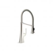 Kohler 22061-SN - Graze Semi-Professional Kitchen Sink Faucet With Three-Function Sprayhead