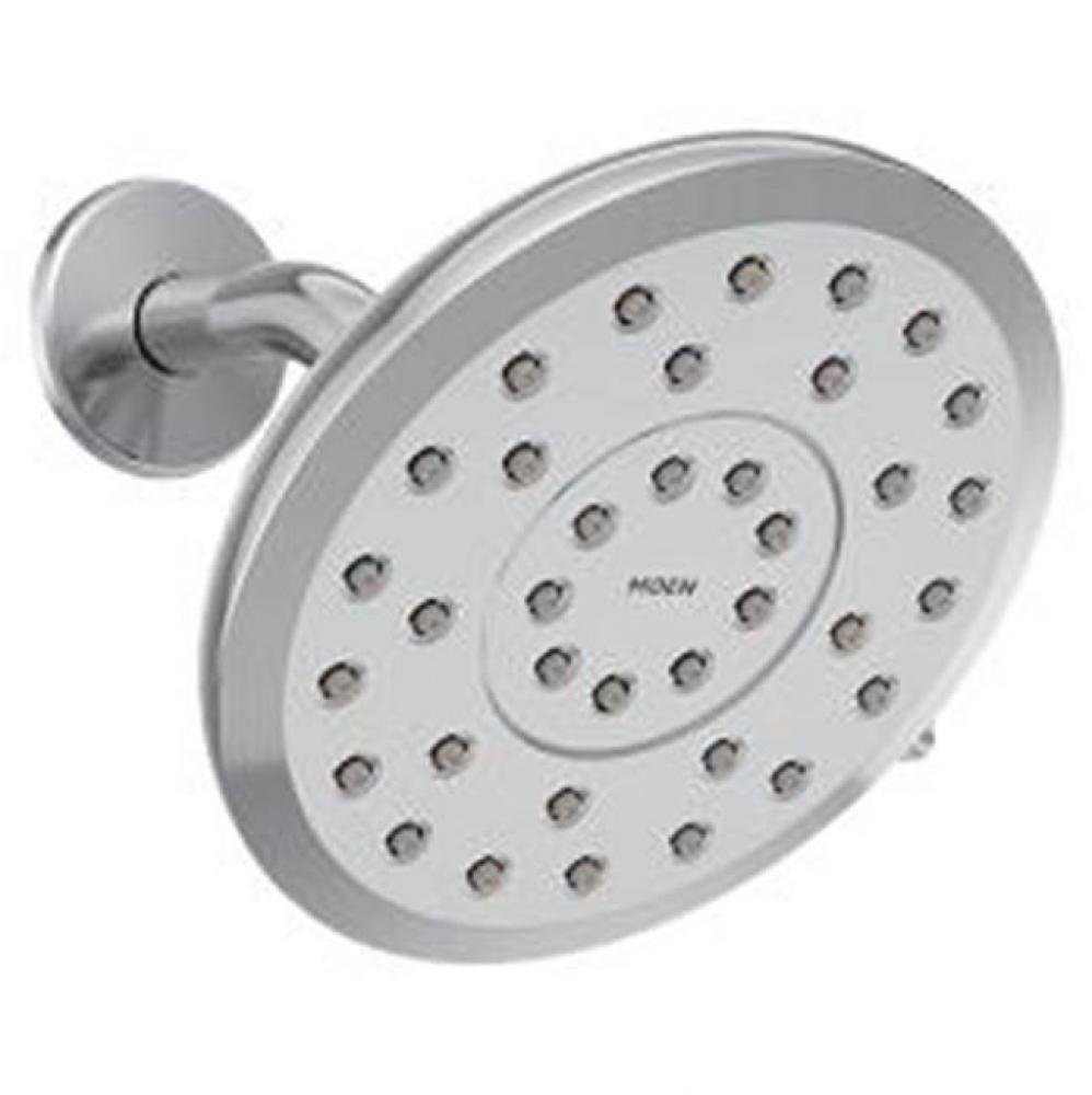 Chrome eight-function 6&apos;&apos; diameter spray head rainshower