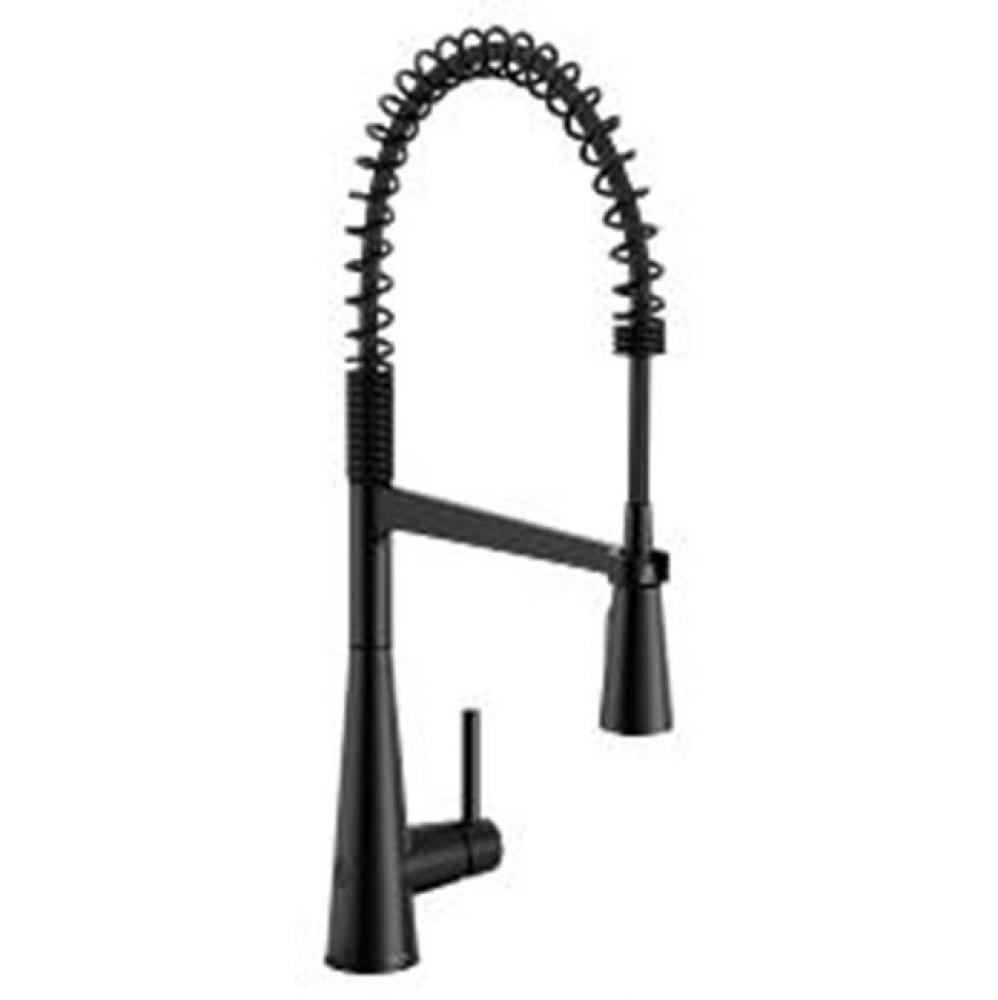 Matte Black One-Handle Pulldown Kitchen Faucet