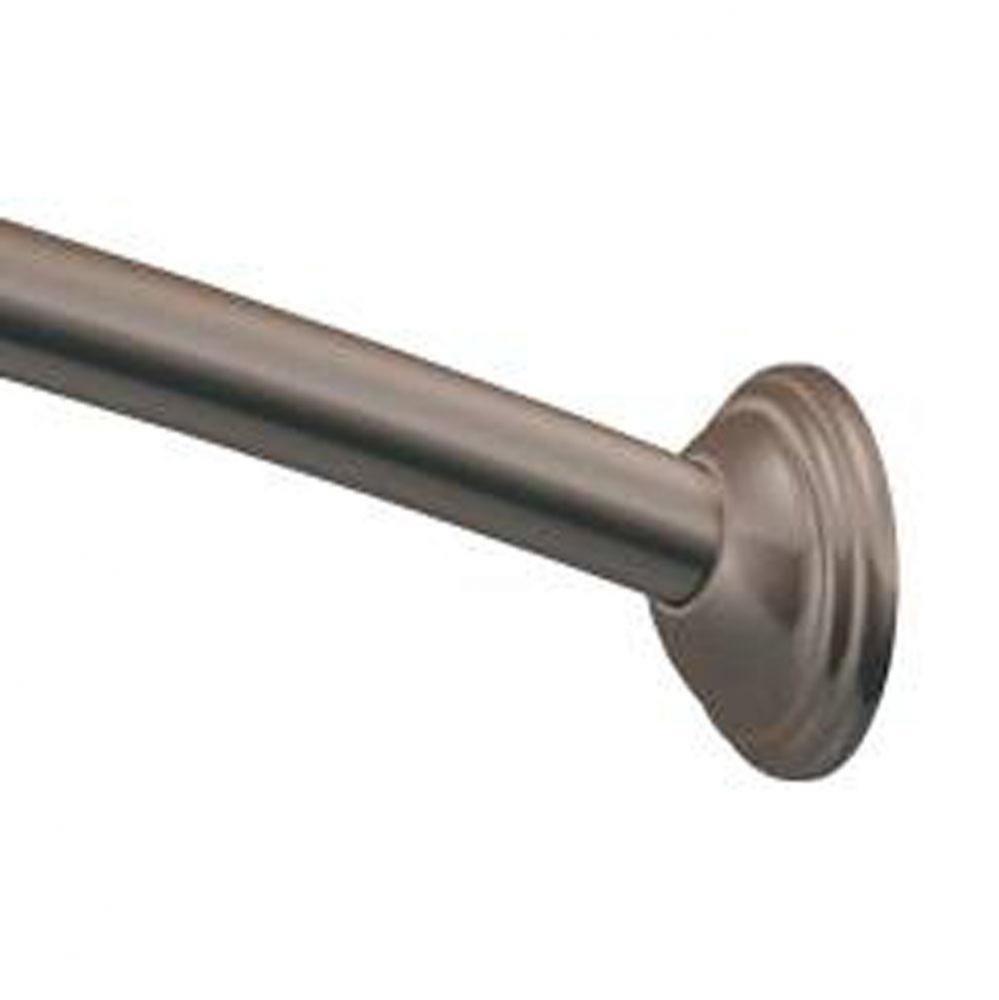 Old World Bronze 5&apos; Curved Shower Rod