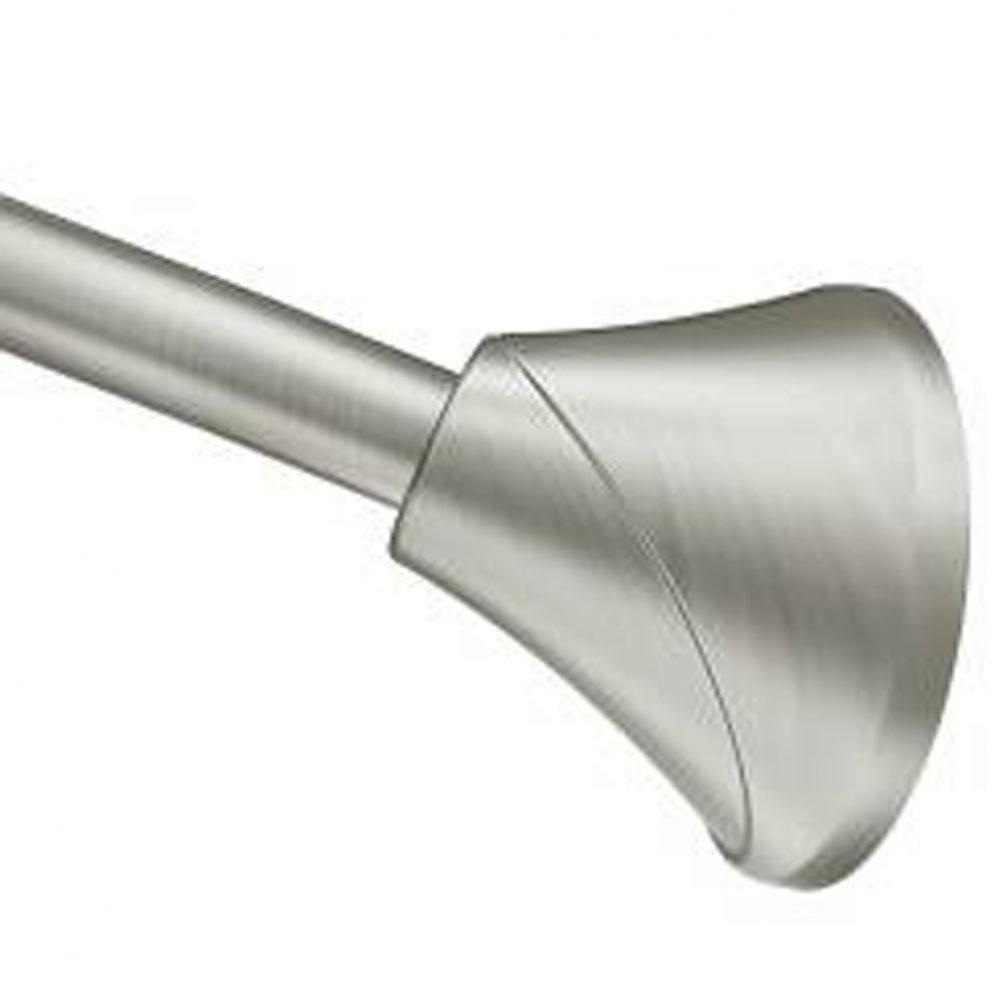Brushed Nickel Tension Curved Shower Rods