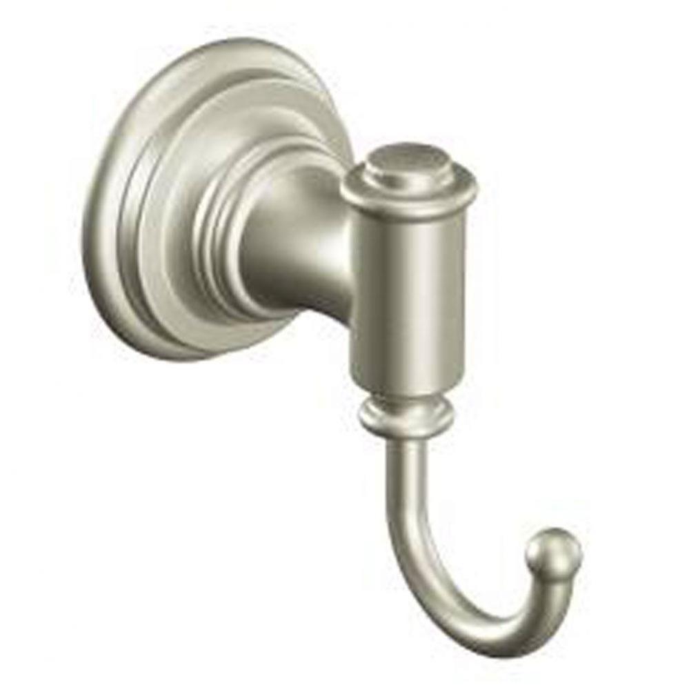 Brushed Nickel Single Robe Hook