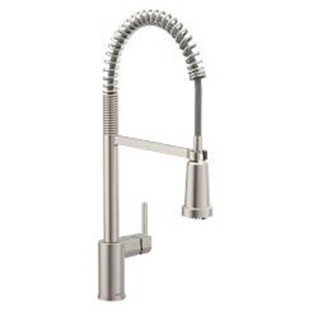 Spot Resist Stainless One-Handle Filtering Pulldown Kitchen Faucet