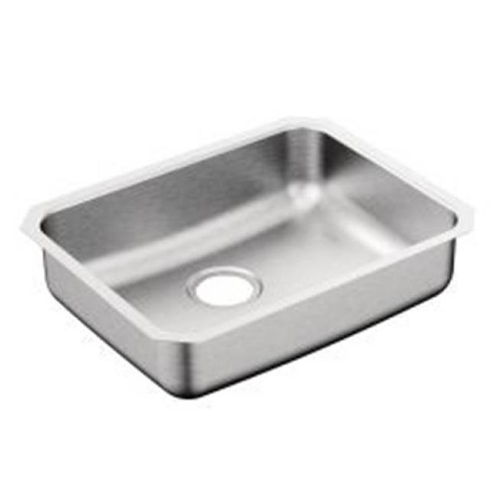 23&apos;&apos; x 18&apos;&apos; stainless steel 20 gauge single bowl sink