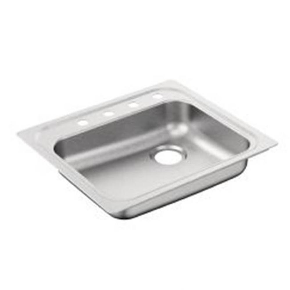 25&apos;&apos;x22&apos;&apos; stainless steel 20 gauge single bowl drop in sink