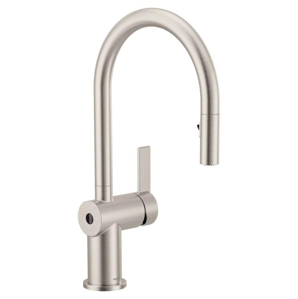 Cia Touchless 1-Handle Pull-Down Sprayer Kitchen Faucet with MotionSense Wave and Power Clean in S