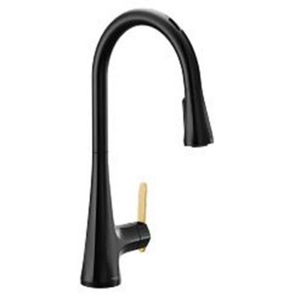 Matte Black One-Handle Pulldown Kitchen Faucet