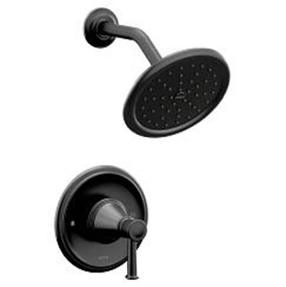 Matte black Posi-Temp(R) shower only