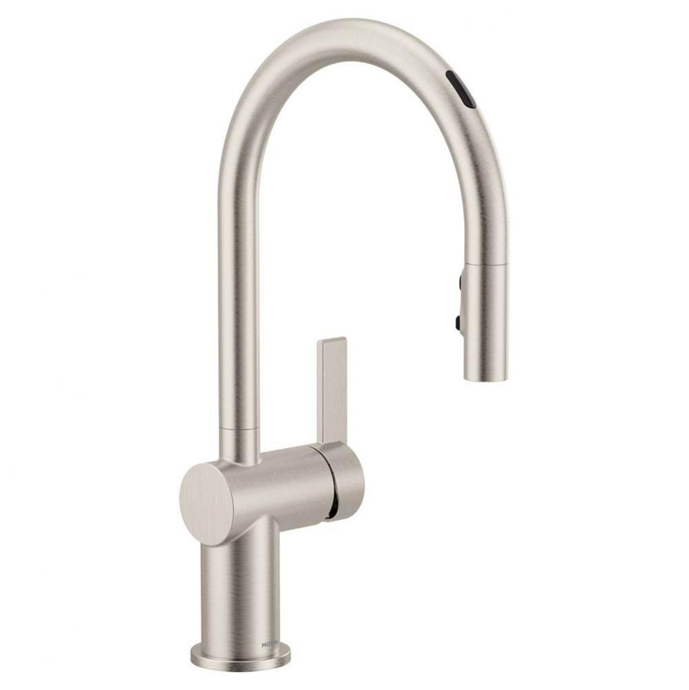 Cia Smart Faucet Touchless Pull Down Sprayer Kitchen Faucet with Voice Control and Power Boost, Sp