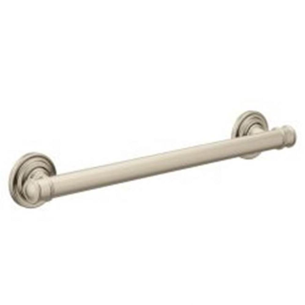 Brushed Nickel 18&apos;&apos; Designer Grab Bar