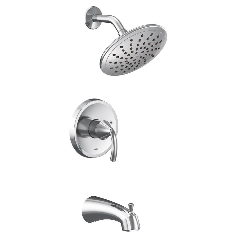 Glyde M-CORE 2-Series Eco Performance 1-Handle Tub and Shower Trim Kit in Chrome (Valve Sold Separ
