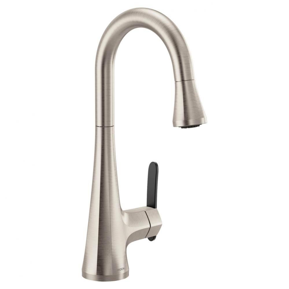 Sinema Single-Handle Pull-Down Sprayer Bar Faucet Featuring Reflex and 2-Handle Options in Spot Re