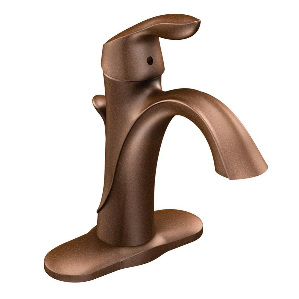 Eva One-Handle Single Hole Bathroom Sink Faucet with Optional Deckplate, Oil Rubbed Bronze