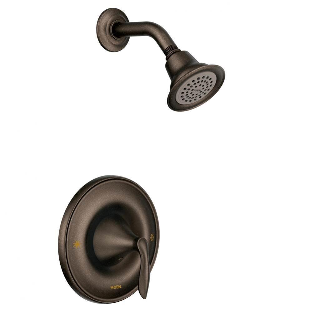 Eva Single-Handle 1-Spray Posi-Temp Shower Faucet Trim Kit in Oil Rubbed Bronze (Valve Sold Separa