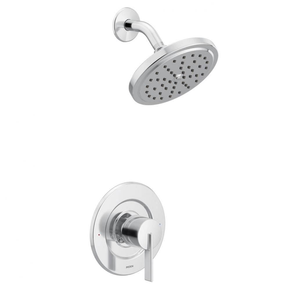 Cia Posi-Temp Rain Shower 1-Handle with Eco-Performance Shower Only Faucet Trim Kit in Chrome (Val