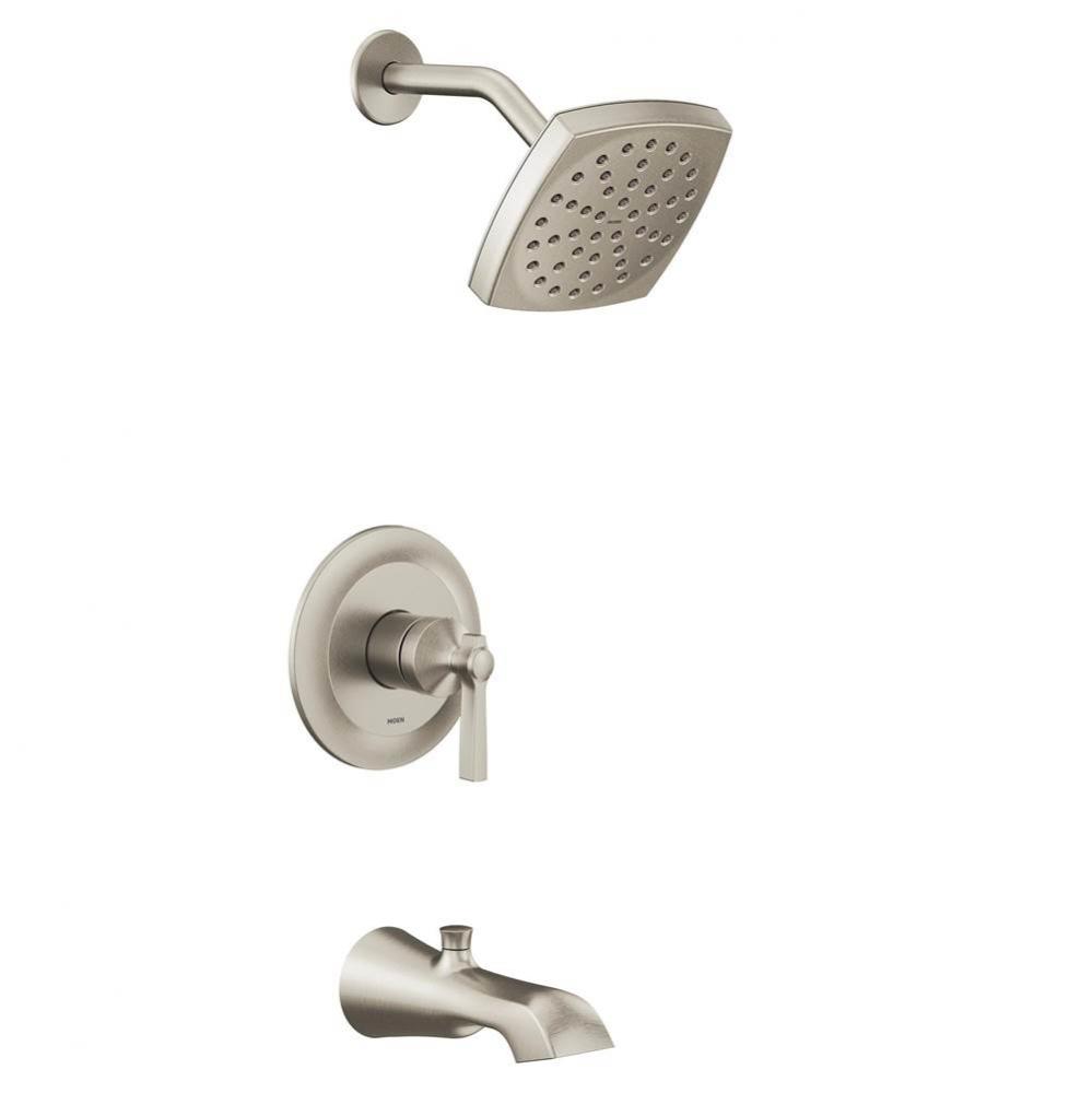 Flara M-CORE 2-Series Eco Performance 1-Handle Tub and Shower Trim Kit in Brushed Nickel (Valve So