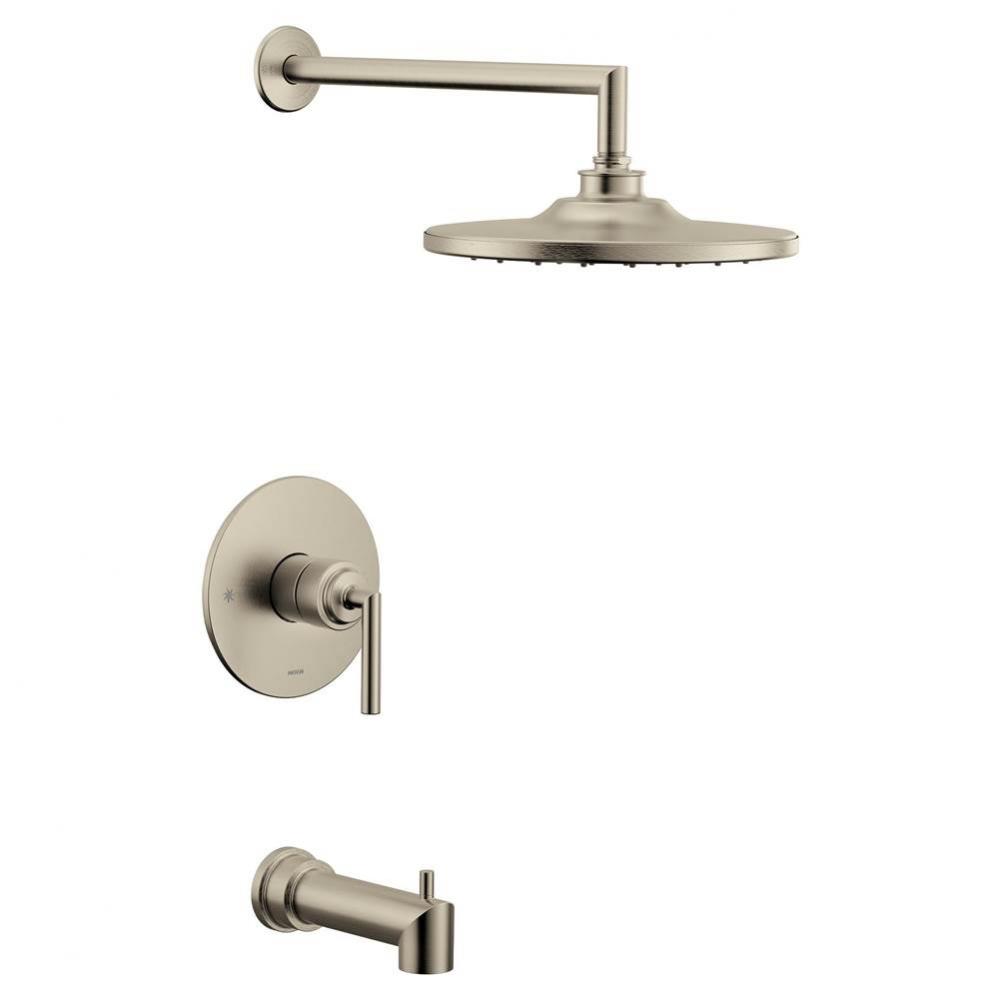Arris M-CORE 3-Series 1-Handle Eco-Performance Tub and Shower Trim Kit in Brushed Nickel (Valve So
