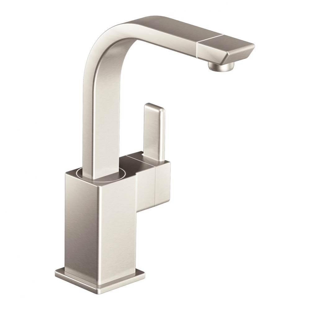 90-Degree One-Handle High Arc Single Mount Bar Faucet, Spot Resist Stainless