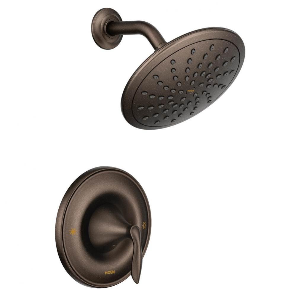 Eva Posi-Temp Rain Shower Single-Handle Shower Only Faucet Trim Kit in Oil Rubbed Bronze (Valve So