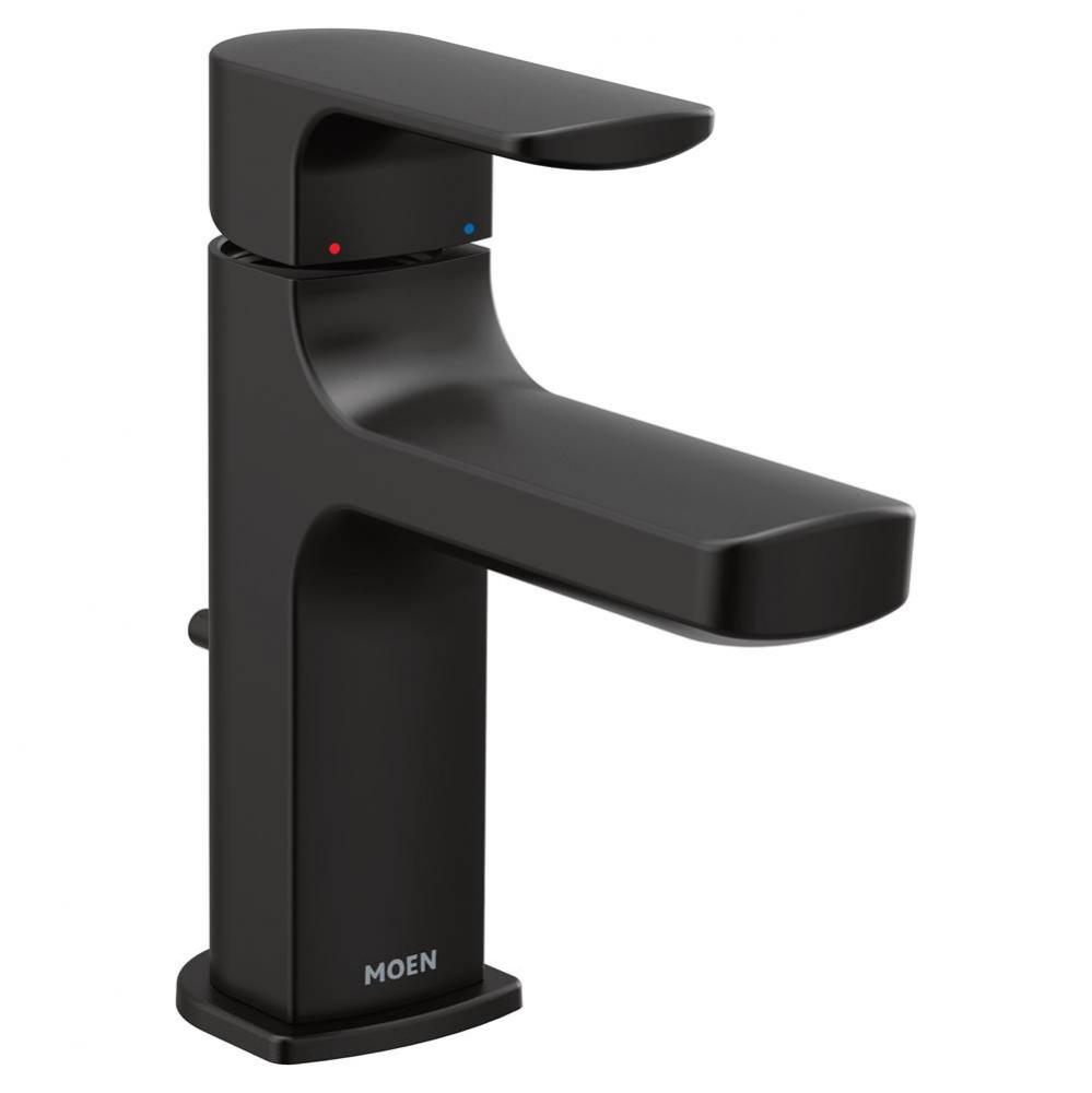 Rizon One-Handle Modern Bathroom Faucet with Drain Assembly, Matte Black
