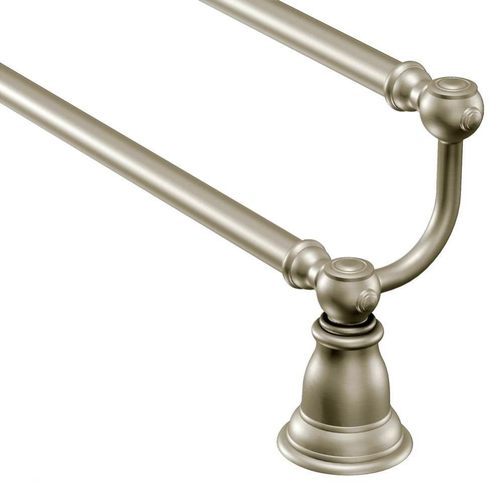 Brushed Nickel 24&apos;&apos; Double Towel Bar