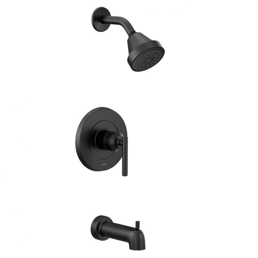 Gibson M-CORE 2-Series Eco Performance 1-Handle Tub and Shower Trim Kit in Matte Black (Valve Sold