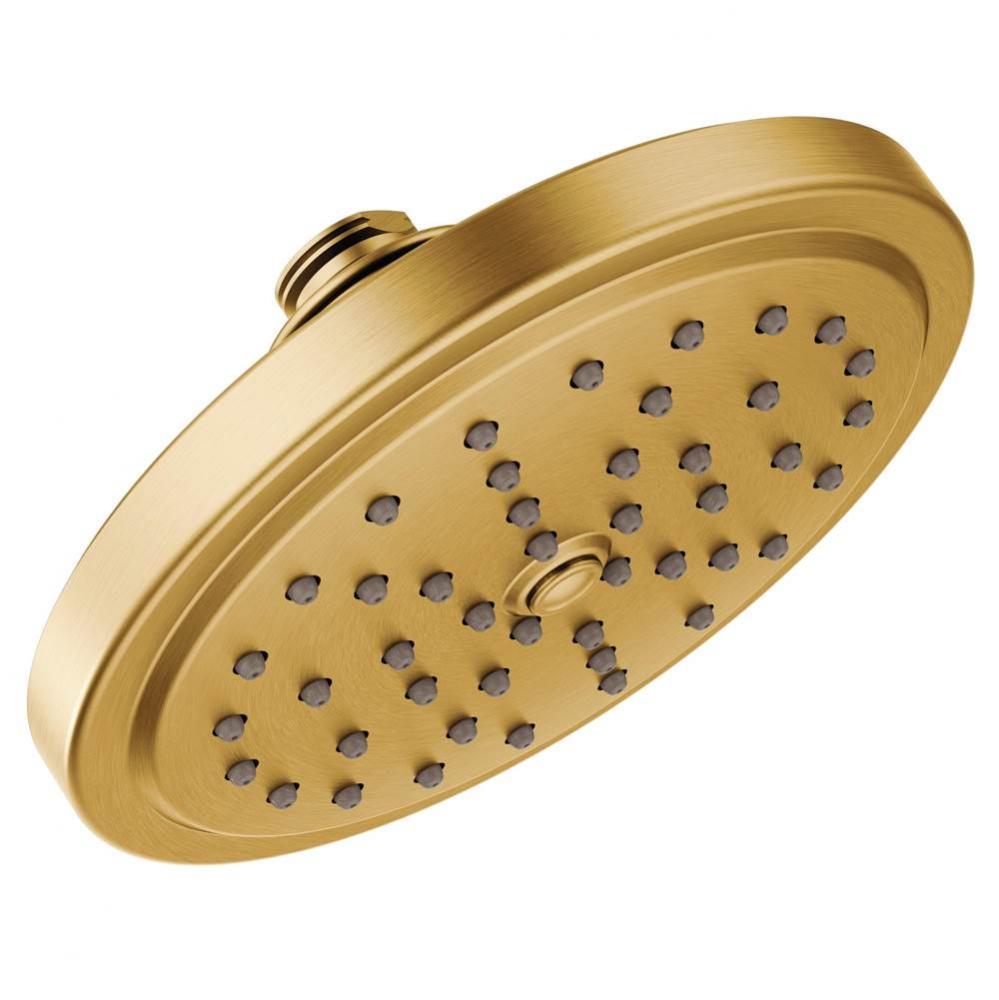 7-Inch Single Function Shower Head with Immersion Rainshower Technology,&#xa0;Brushed Gold