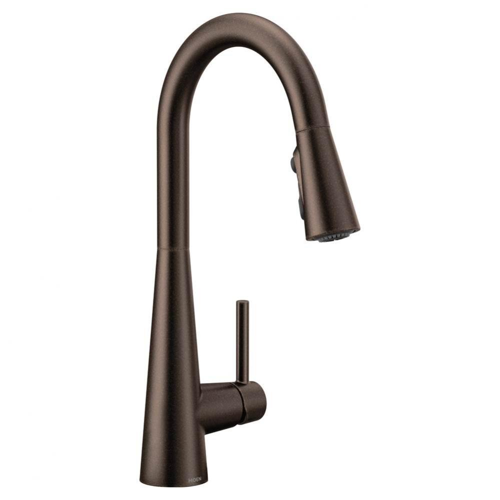 Sleek Single-Handle Pull-Down Sprayer Kitchen Faucet with Reflex and Power Clean in Oil-Rubbed Bro