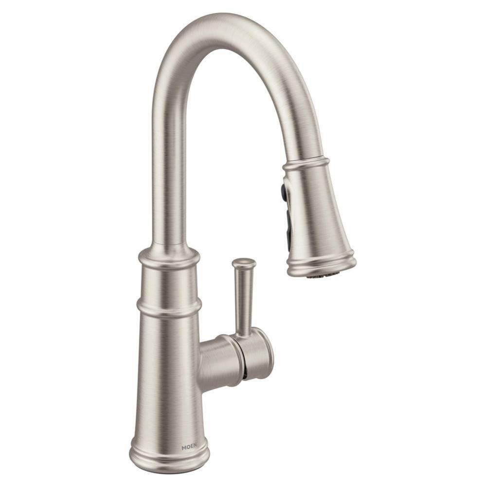 Belfield Single-Handle Pull-Down Sprayer Kitchen Faucet with Reflex and Power Boost in Spot Resist
