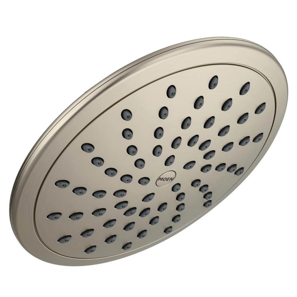 8-Inch Fixed Eco-Performance Rainshower Showerhead, Brushed Nickel