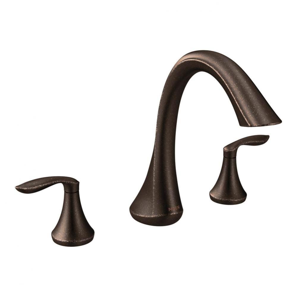 Eva 2-Handle Deck-Mount Roman Tub Faucet Trim Kit in Oil-Rubbed Bronze (Valve Sold Separately)