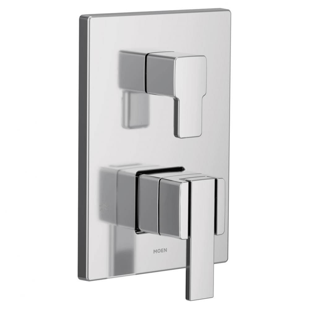 Via M-CORE 3-Series 2-Handle Shower Trim with Integrated Transfer Valve in Chrome (Valve Sold Sepa
