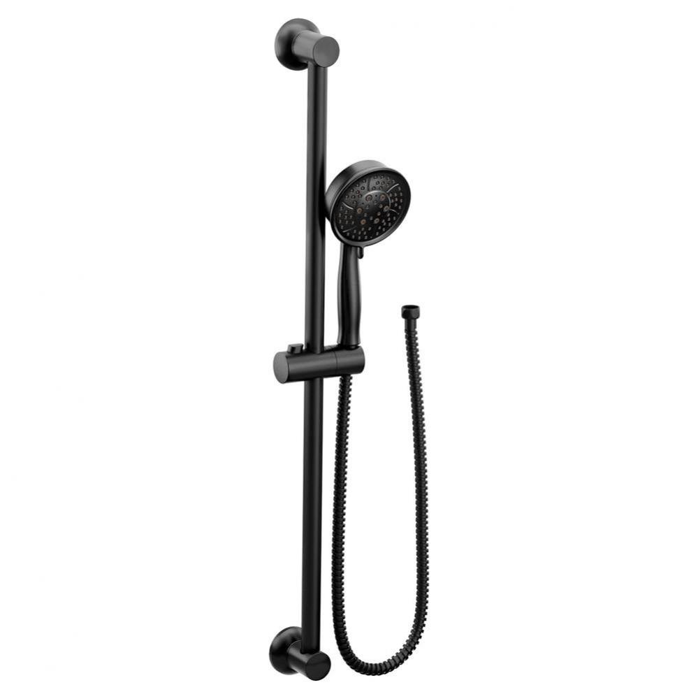 Eco-Performance Handheld Showerhead with 69-Inch-Long Hose Featuring 30-Inch Slide Bar, Matte Blac