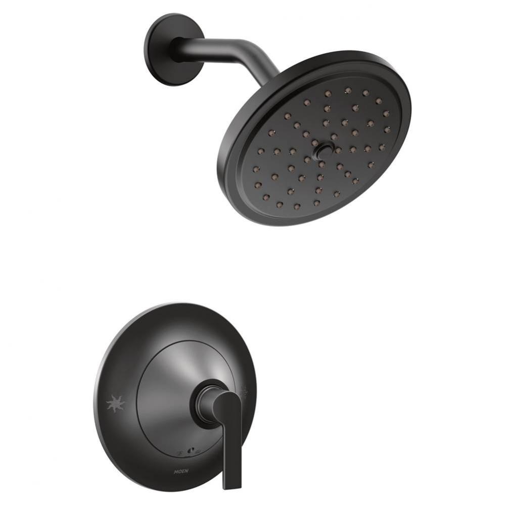 Doux Single-Handle Posi-Temp Shower Faucet Trim Kit in Matte Black (Valve Sold Separately)