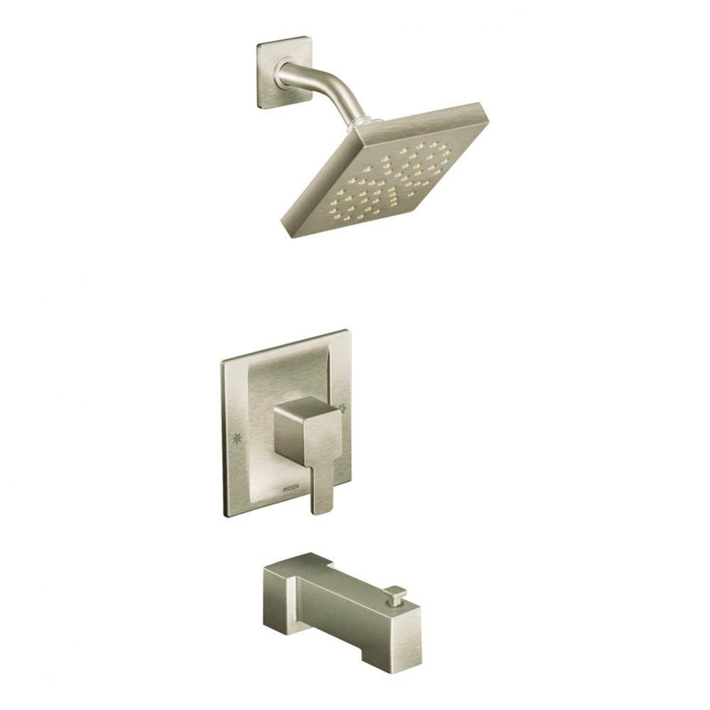 90-Degree Posi-Temp Single-Handle 1-Spray Tub and Shower Faucet Trim Kit in Brushed Nickel (Valve