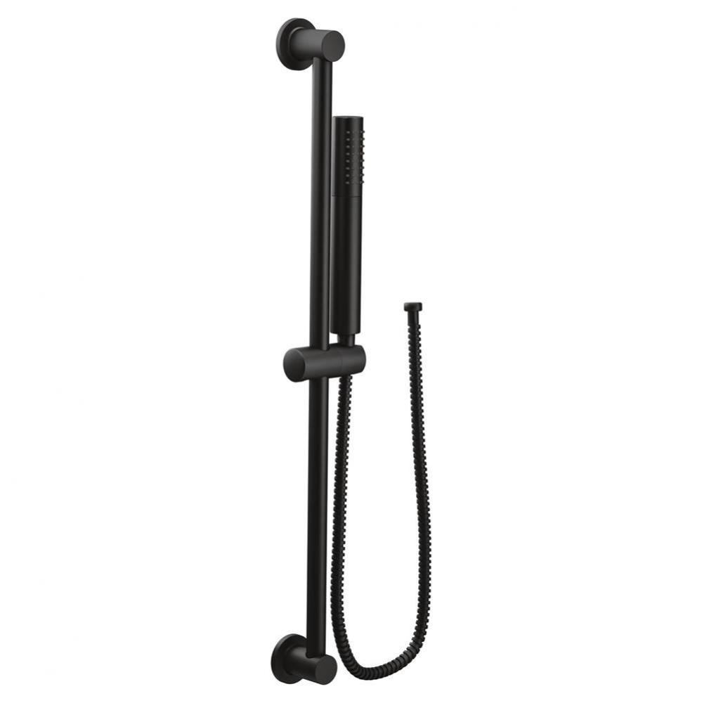 Modern Eco-Performance Handshower Handheld Shower with 30-Inch Slide Bar and 69-Inch Metal Hose, M