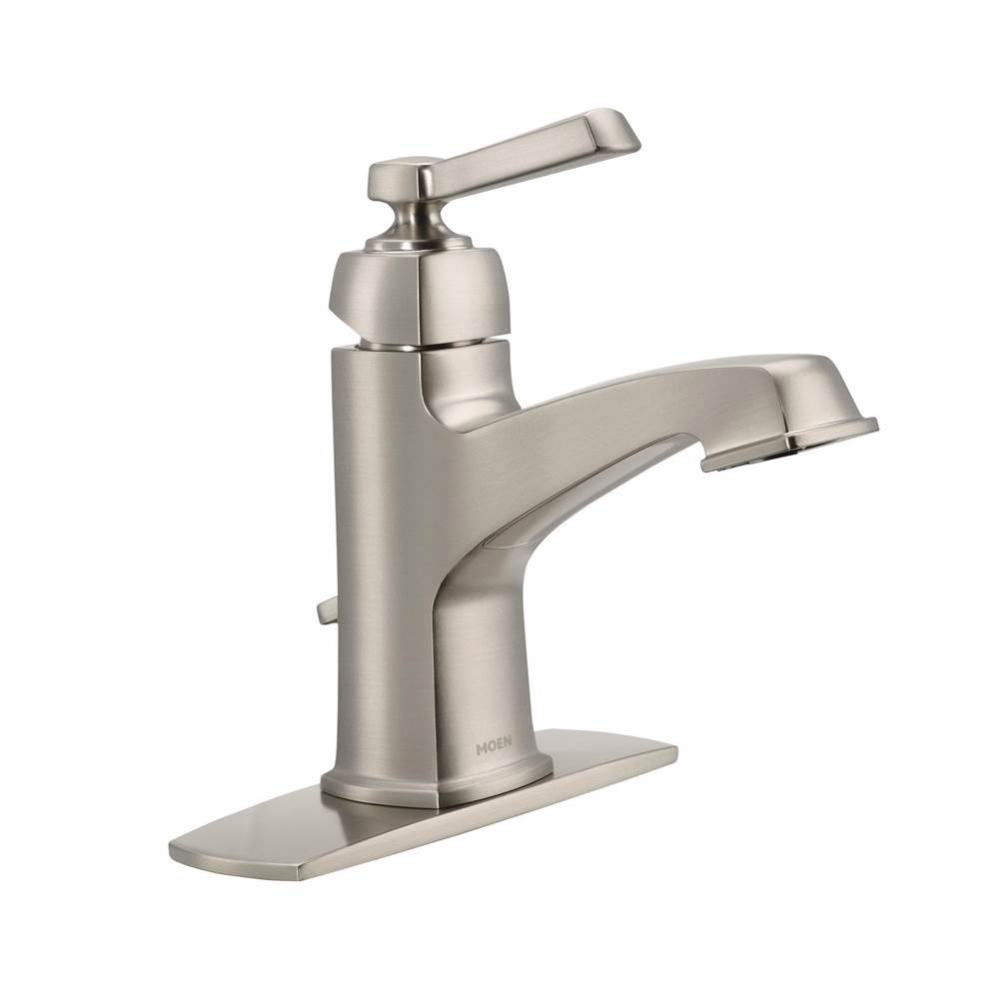 Boardwalk 1-Handle Bathroom Sink Faucet in Spot Resist Brushed Nickel
