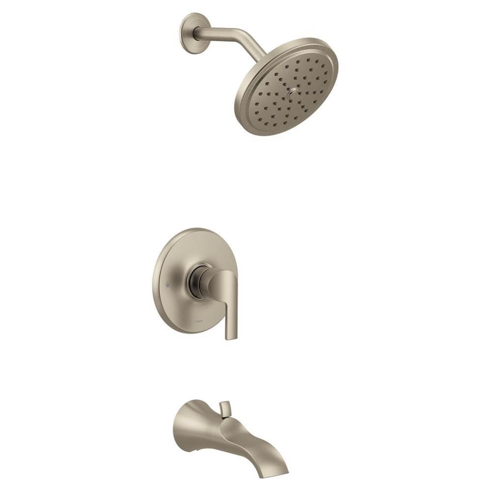 Doux M-CORE 3-Series 1-Handle Eco-Performance Tub and Shower Trim Kit in Brushed Nickel (Valve Sol