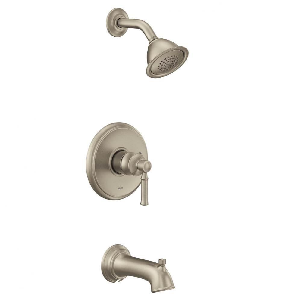 Dartmoor M-CORE 2-Series Eco Performance 1-Handle Tub and Shower Trim Kit in Brushed Nickel (Valve
