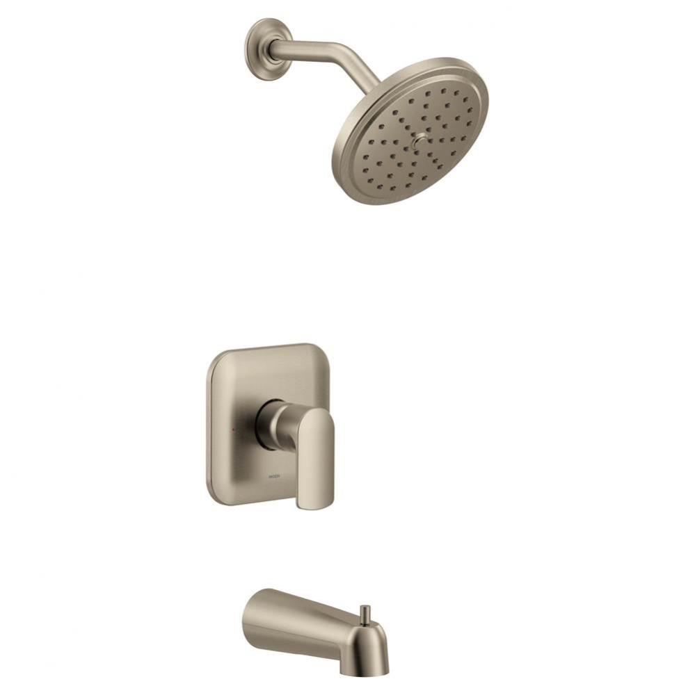 Rizon M-CORE 3-Series 1-Handle Eco-Performance Tub and Shower Trim Kit in Brushed Nickel (Valve So