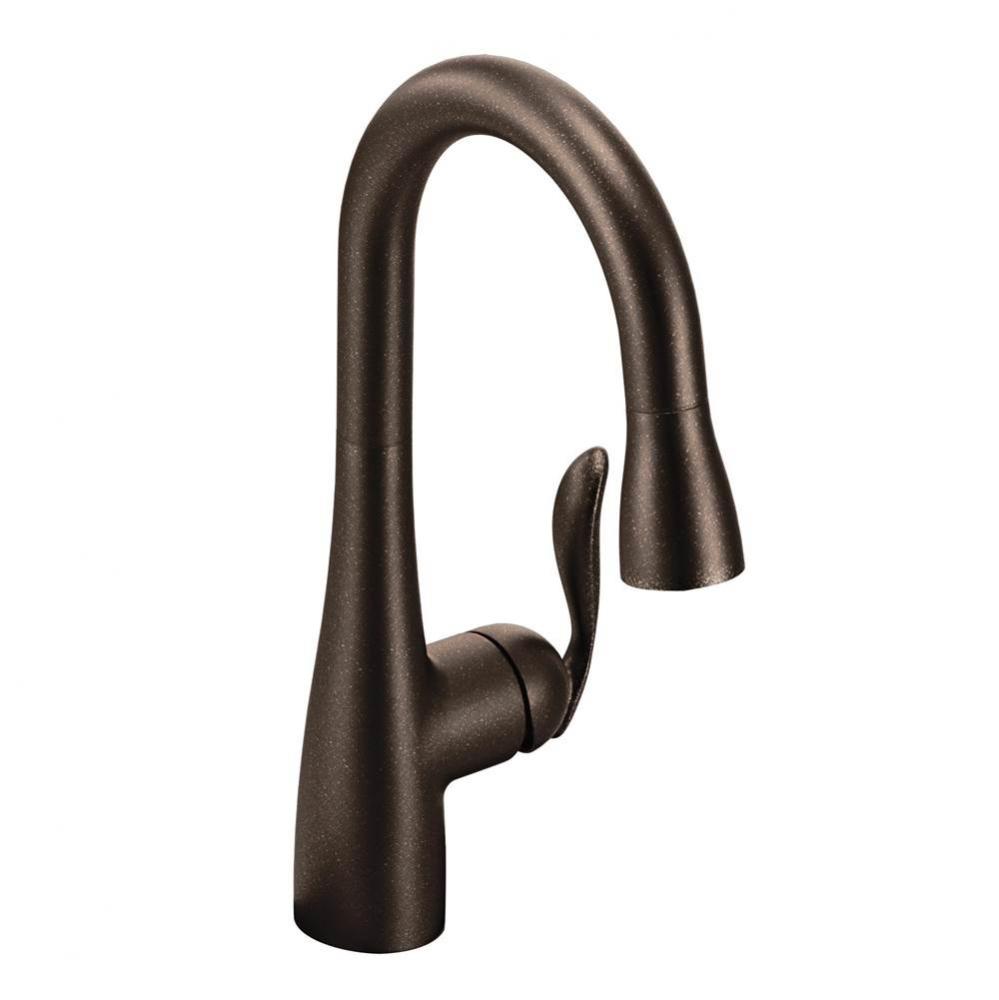 Arbor One Handle High Arc Pulldown Bar Faucet with Reflex, Oil Rubbed Bronze