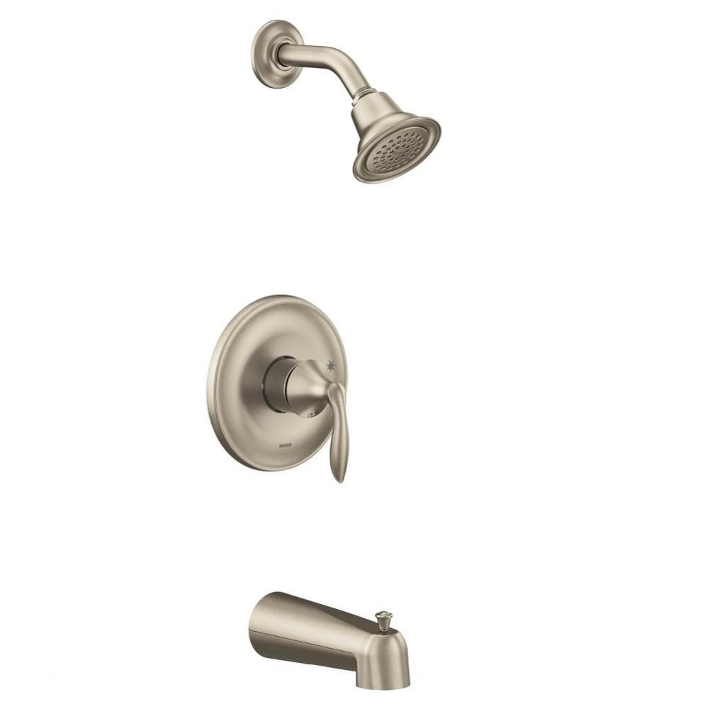 Eva M-CORE 2-Series Eco Performance 1-Handle Tub and Shower Trim Kit in Brushed Nickel (Valve Sold
