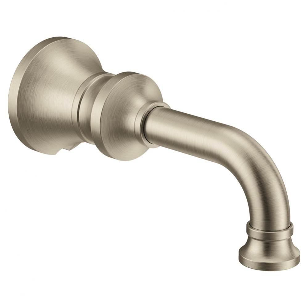 Colinet Traditional Non-diverting Tub Spout with Slip-fit CC Connection in Brushed Nickel